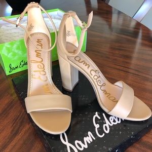 Sam Edelman Yaro Block Heel Sandal, Nude